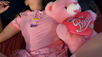 Step Daughter lays with step daddy in his bed and