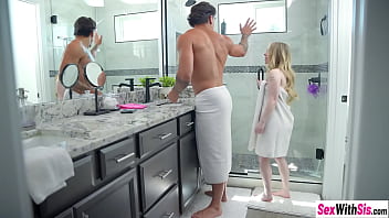 Naughty big ass teen stepsister Haley Spades tucked huge dick