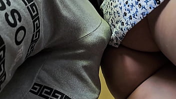 OMG!!! Stranger Cums Hard in Her Panties on Crowded Subway