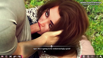 Double Homework | Quick and risky blowjob from a hot