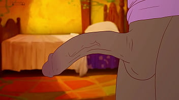 Megumin is completely naked next to things, bowing her head