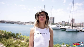 GERMAN SCOUT - Small Tits Slim Teen Megan Love Pick