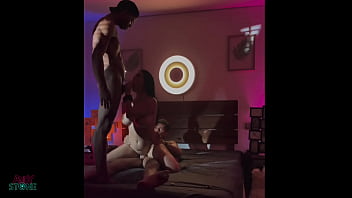 Behind the scenes INTERRACIAL HOT WIFE THREESOME AT HOME! TIED