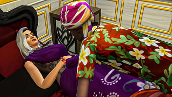 Step Son enters the Mother's room while she is taking