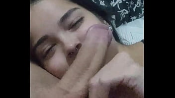 Submissive wife Debora Prado gives blowjob every night before going