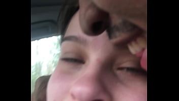 Lesbian bestfriend gets wet during a training session and bends