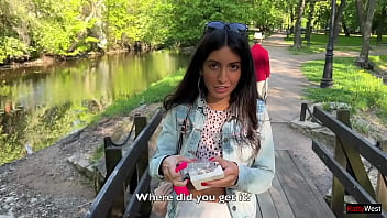 My friend controls my orgasms in public with a toy