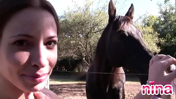 Lesbian Nina showing her perfect ass and Sexy Body in