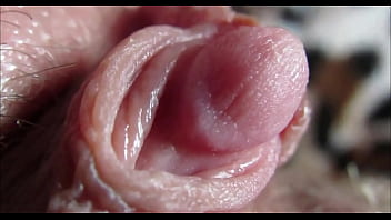 Big clit orgasm closeup