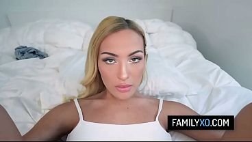 Stepdad spank her stepdaughter big booty and fuck her after