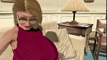 Granny stepmother and young man