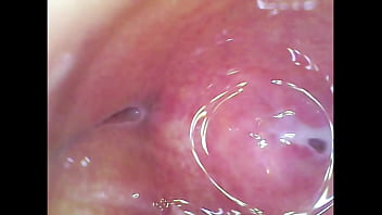 Real pussy orgasm contraction cam inside pussy!!! Sperm found in