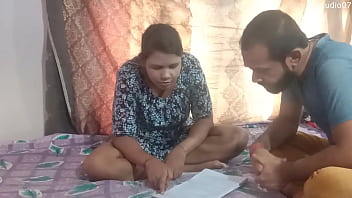Indian Home tutor fucking sexy teen student at home, enjoy