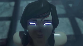 In her eyes you can read sexual desire and lust.