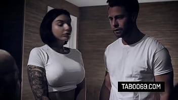 Slutty teen Ivy Lebelle anal fucked in front of her