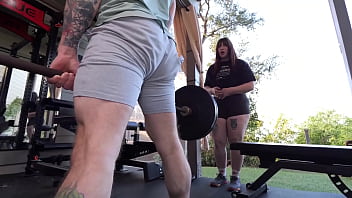 My BBW Workout Partner Gets Her Tight Pussy Stretched Out