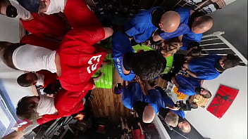 360 BTS Cheerleaders vs Football Team Gangbang