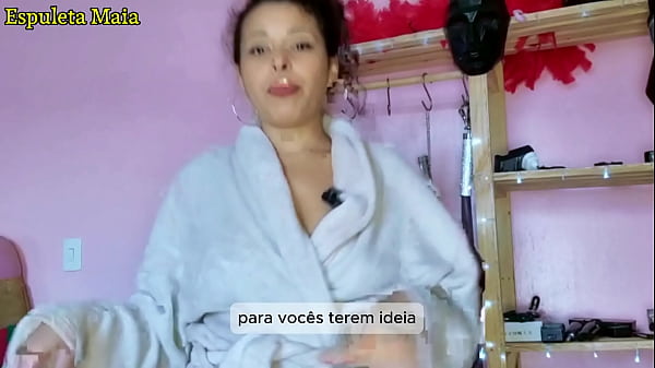 Hot Brazilian brunette showing off her stash of panties and