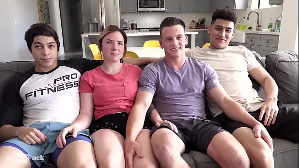 TEEN ORGY - big cock splits holes and 1st time