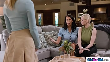 Big tits stepmoms licked by stepdaughter