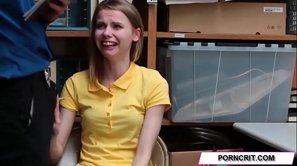 Teen takes cock for shoplifting