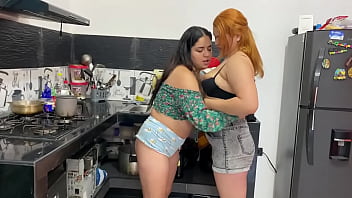 MY WHORE STEPMOTHER SPIES ON ME IN THE KITCHEN AND