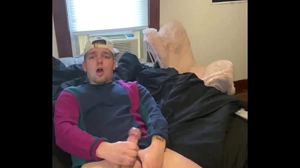 Frat Guy Strokes College Cock For GF Gets LEAKED! -