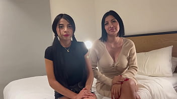 19 Year Old Teen with Huge Natural Tits Brings Stepmom