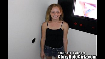 Red Head Shorty Alyssa Hart Ravaged in a Glory Hole!