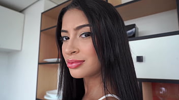 21y old Brazilian beauty, Luna Crystal introduced to big cock