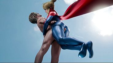 Super Girl Subdues and Extracts Milk from a Homeless Man's