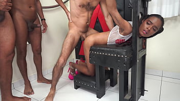  slim Jasmine SANTANNA top a girl then fucks 3