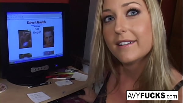 Busty Avy takes on a big cock