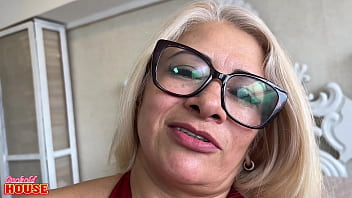 Married woman cheating on her cuckold husband with two men