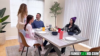 Stepdaughters compete for stepdad's attention