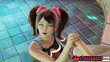 3D Hentai Itsuki Rule 34 Animation at Pool Party –