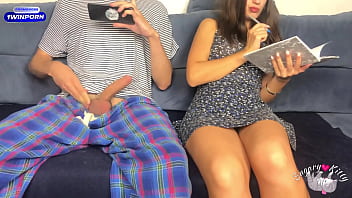 My Stepbrother Watching Porn in Front of Me! But I