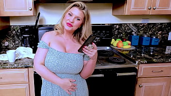 My stepmom is a very naughty chubby girl, besides having