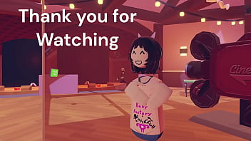 20 years old cat girl in rec room VR [