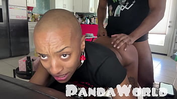 Bald Ebony Anal Submissive Slut Gets Her Asshole Destroyed by