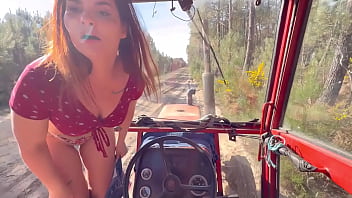 KATALUNA- A farmer fucks me in his tractor to help