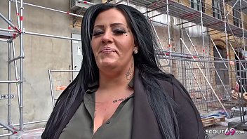 GERMAN SCOUT - Fat Teen Ashley Rough Fuck at Street