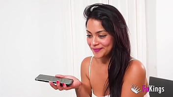 LATINA FUCKS her FAN. Carol Linda hunts her follower to