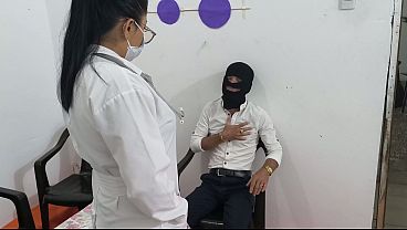 Hot Latina Doctor Gets Wild With Patient - Intense Office