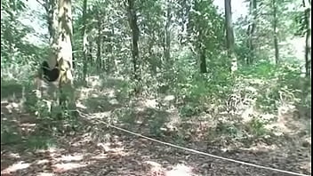 Young girl fucked by old man in the woods