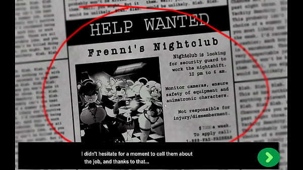 Fap Nights At Frenni's  [ Hentai Game PornPlay ]