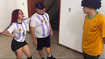 Beautiful Girlfriend is Fucked in Front of her Stupid Boyfriend