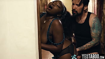 Huge tits curvy ebony MILF realtor railed by horny mature