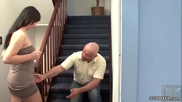 Step dad fucks his horny little in the hallway