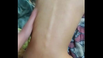 Small 18 year old teen girl fucked doggy style by